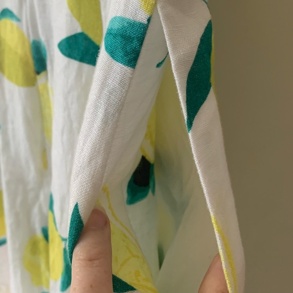 Cynthia Rowley Lemon print linen dress - Picture 4 of 5